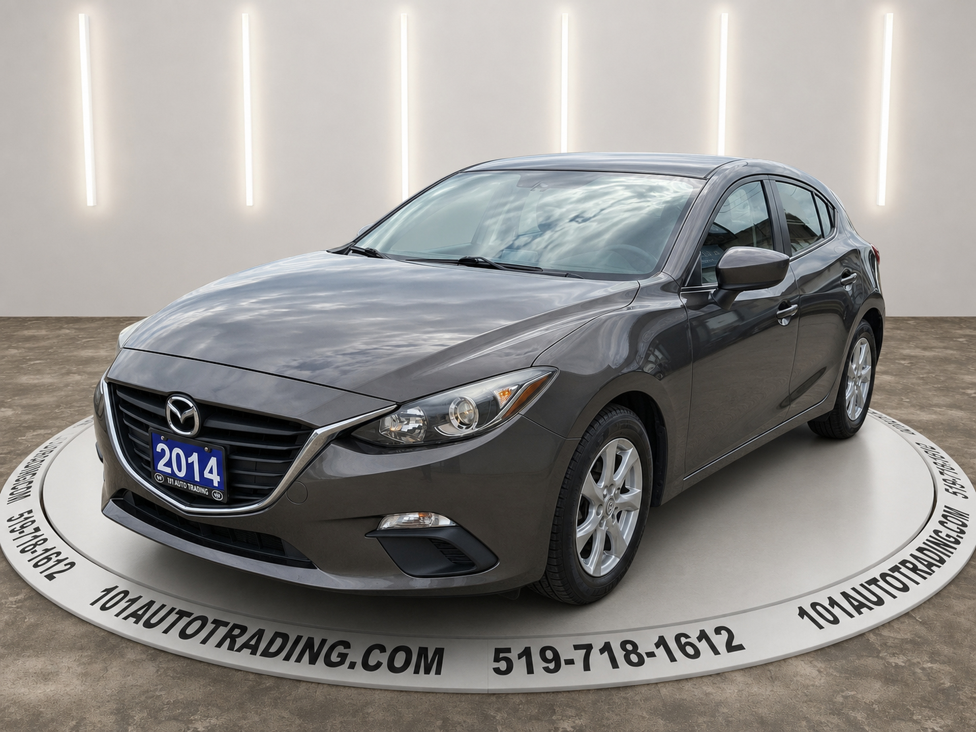 Brown 2014 Mazda MAZDA3 Hatchback Front-Wheel Drive Automatic