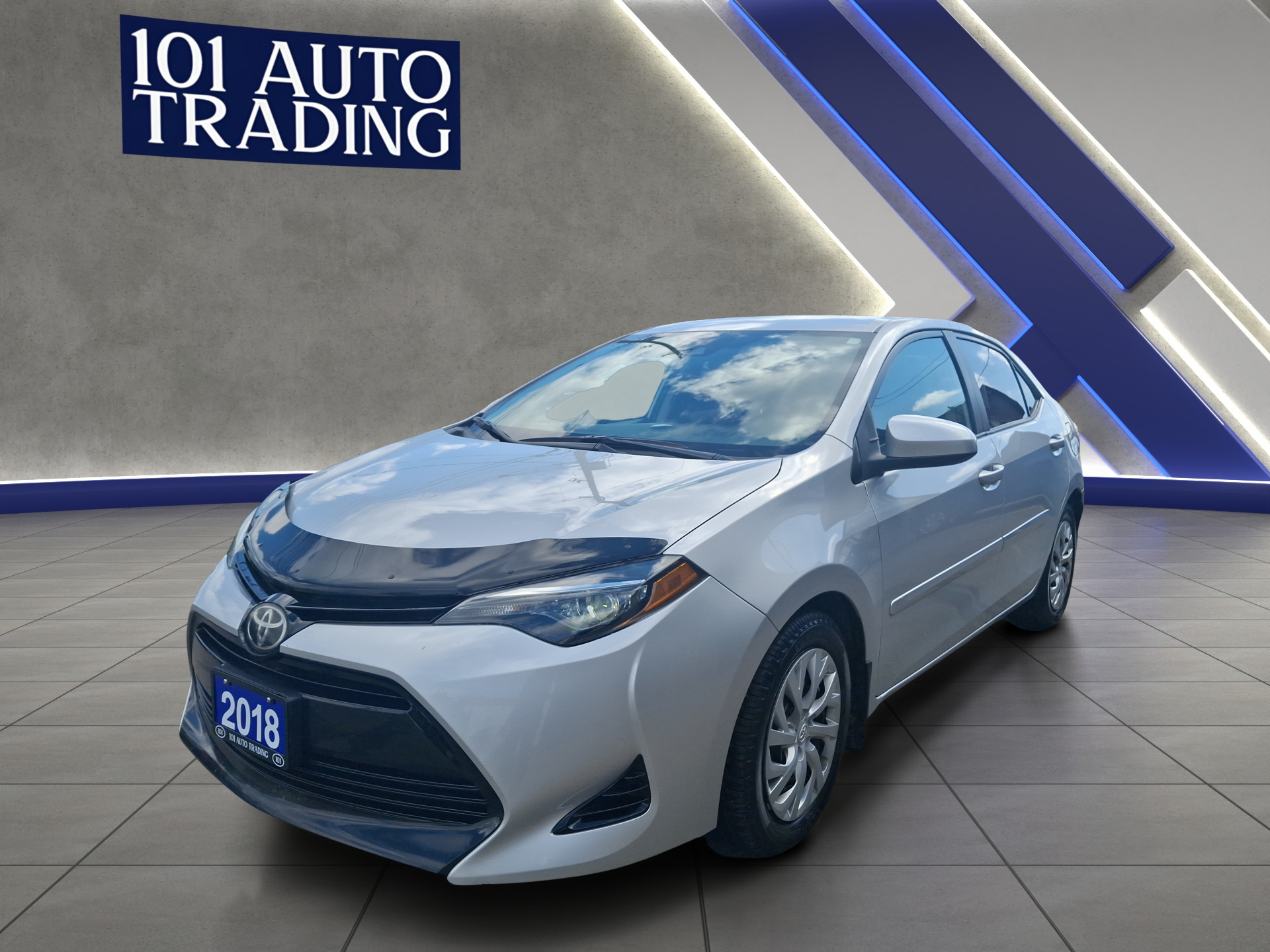 Silver 2018 Toyota Corolla L Sedan Front-Wheel Drive Continuously Variable Transmission