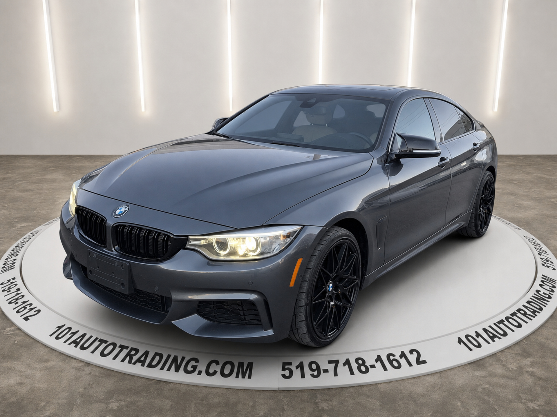 Gray 2015 BMW 4 Series Sedan All-Wheel Drive Automatic