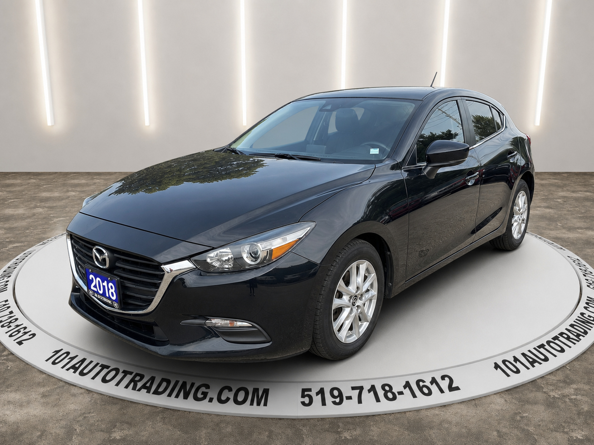 Black 2018 Mazda MAZDA3 Sport Hatchback Automatic